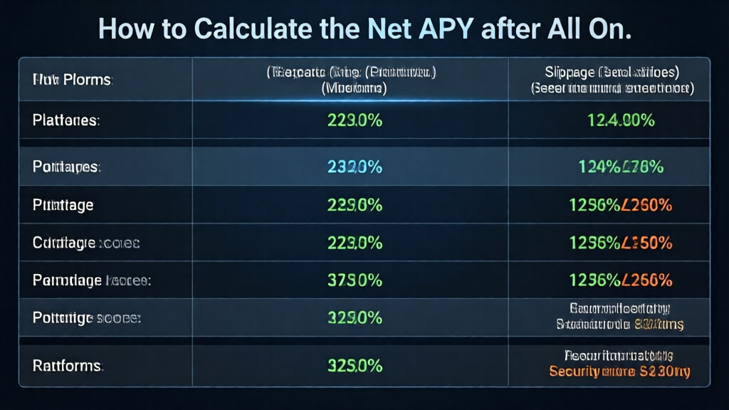How to Calculate the Net APY After All On